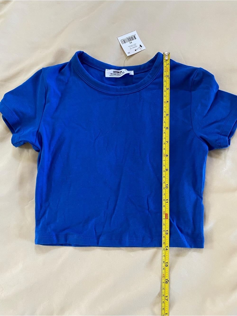 Cotton On Blue Crop Tee